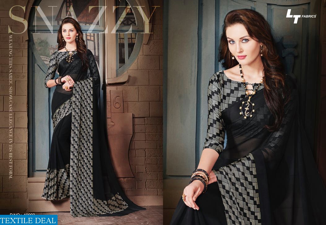 LT Glitz Wholesale Satin border Ethnic Saree